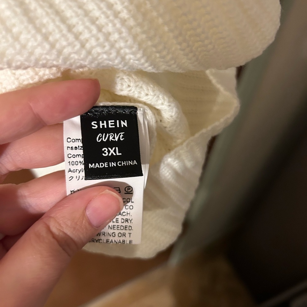 Shein Curve Turtleneck Loose Knit Sweater - Picture 5 of 6